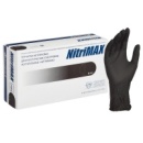 Перчатки медицинские смотровые нитриловые NitriMax нестерильные неопудренные размер S (6.5-7) черные