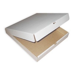 Коробка для пиццы 450х450х40мм картон белый