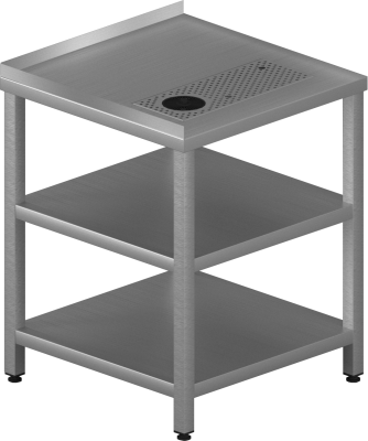 UT-0127043 - Угловой модуль МВ 700х700х870 (омыватель стаканов 2)