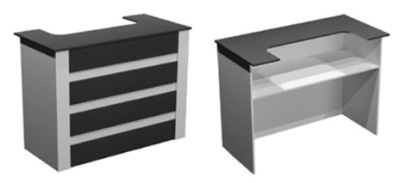 ресепшен 4 графит серый