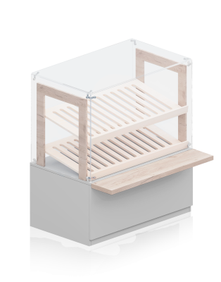 витрина белая