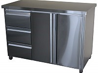 стол с ящиками