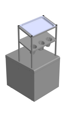UT-0154811.00.00 -Стойка столовых приборов 630х705х660(1310)