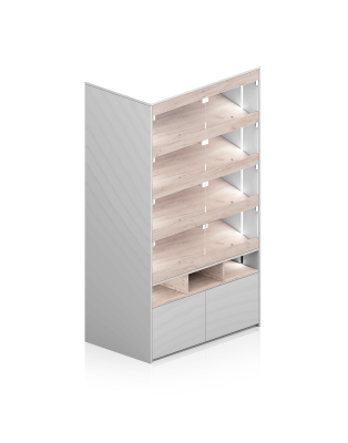 стеллаж белый