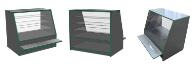 UT 0124334 ПЗ 8143 Прилавок со стекл.полками и фасадом (9)