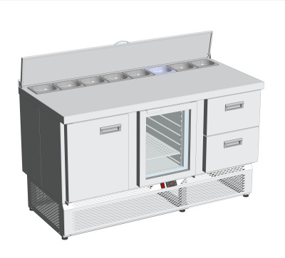 UT-0153432 - Стол холодильный СТ СХН для салатов 1485х700х870 8GN1-6