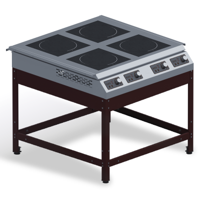 13. 01. 25 плита индукционная 4 комфор с подставвкой