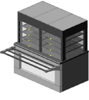 витрина холодильная закрытая 4 ур. ЭКО