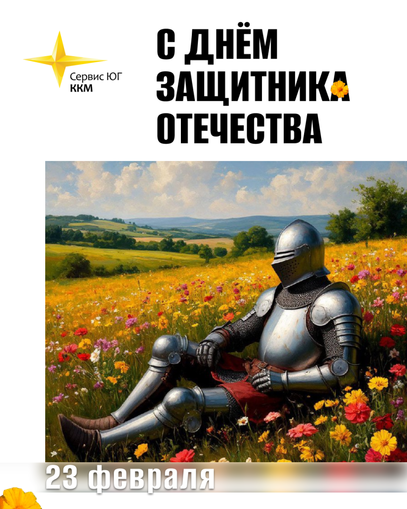 Поздравление с 23 Февраля от Сервис-ЮГ-ККМ
