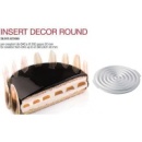 Форма кондитерская INSERT DECOR ROUND, d 26 см, h 2 см, силикон, Италия