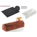 Форма кондитерская KIT BUCHE WOOD, силикон, 25*9*7 см, Италия