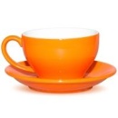 Чашка с блюдцем Barista (Бариста) 300 мл, оранжевая, 