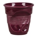 Чашка для латте Barista (Бариста) "мятая" 400 мл фиолетовая, h 10,3 см, 