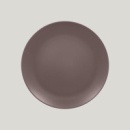 Тарелка Neofusion Mellow Chestnut brown круглая плоская 27 см (коричневый цвет)