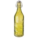 Бутылка зеленая с крышкой 1 л, стекло, 