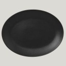 Тарелка NeoFusion Volcano овальная плоская, 36 см (черный цвет)