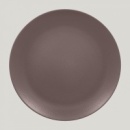 Тарелка Neofusion Mellow Chestnut brown круглая плоская 24 см, коричневый цвет