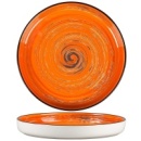 Тарелка с бортом Texture Orange Circular 23 см, h 3 см, 