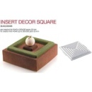 Форма кондитерская INSERT DECOR SQUARE 26*26 см, h 2 см, силикон, Италия