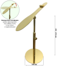 XJ-55 Подставка настольная для демонстрации обуви (золотой глянец)