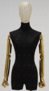 TTW-7-5 Торс портновского манекена женский, с бедром, сетчатая голова, шарнирные руки (без стойки)