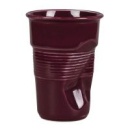 Чашка для латте Barista (Бариста) "мятая" 290 мл фиолетовая, h 11,5 см, 