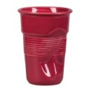 Чашка для латте Barista (Бариста) "мятая" 290 мл бордо, h 11,5 см, 