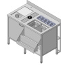 UT-0117580 - ШИПКА Барная станция 1200х700х850мм (AISI 304)