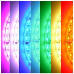 Светодиодная лента IP23 5050 60  диодов RGB многоцветная, ДИСКОНТ
