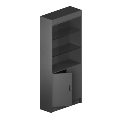 Шкаф открытый фронт 5 серый